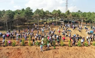 Sultangazi’de Cumhuriyetin 100. yılında 1923 fidan dikildi
