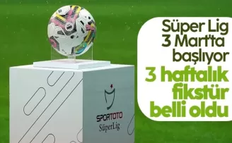 Süper Lig’de 3 haftanın fikstürü açıklandı