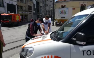 Taksim’de turistlere yönelik denetim
