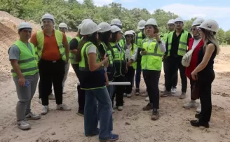 Taş Kırma Tesisi genç mühendisleri ağırladı
