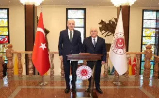 TBMM Başkanı Kurtulmuş’tan Bakan Güler’e taziye ziyareti
