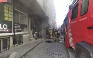Tekstil atölyesinde yangın paniği
