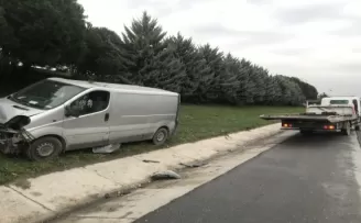 TEM’de makas atma kazası: 2 yaralı
