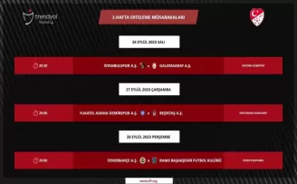 TFF, ertelenen maçların programını açıkladı
