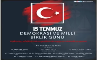 Trabzon Barosu 15 Temmuz Mesajı 