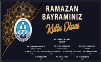 Trabzon Barosundan bayram mesajı 