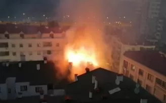 Trabzon’da çatı yangını korkuttu
