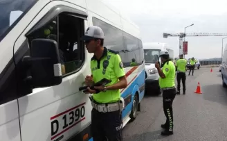 Trabzon’da dolmuş ve taksilere klima denetimi