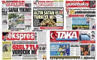 Trabzon'da gazete manşetleri