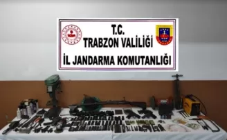 Trabzon’da kaçak silah atölyesine baskın
