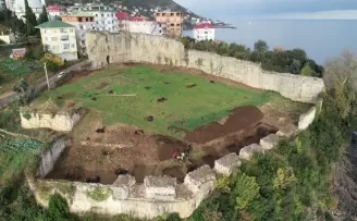 Trabzon'da tarihi kaledeki kazılarda sona gelindi