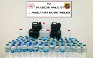 Trabzon’da yılbaşı öncesi jandarmadan sahte alkollü içki operasyonu
