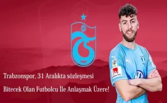 Trabzonspor, 31 Aralıkta sözleşmesi Bitecek Olan Futbolcu İle Anlaşmak Üzere!