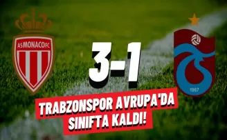 Trabzonspor Avrupa'da sınıfta kaldı!