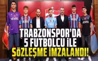 Trabzonspor’da 5 futbolcu ile sözleşme imzalandı!