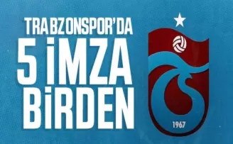 Trabzonspor'da 5 imza birden