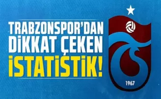 Trabzonspor'dan Dikkat Çeken İstatistik!