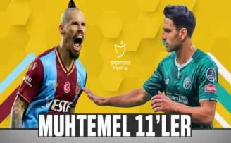 Trabzonspor - Konyaspor maçının muhtemel 11'leri