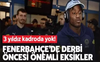 Trabzonspor Maçı Öncesi Fenerbahçe'de Önemli Eksikler Dikkat Çekiyor!