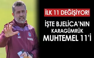Trabzonspor’un Karagümrük maçı muhtemel 11’i