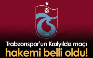 Trabzonspor’un Kızılyıldız maçı hakemi belli oldu!