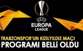 Trabzonspor'un Kızılyıldız Maçı Programı Belli Oldu