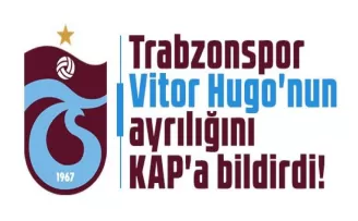 Trabzonspor Vitor Hugo’nun ayrılığını KAP’a bildirdi! İşte yeni takımı