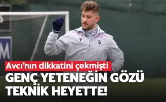 Trabzonsporlu genç yeteneğin gözü teknik heyette!