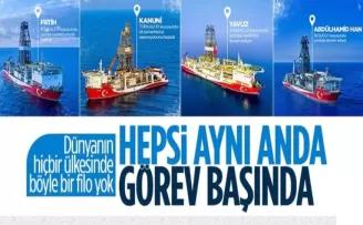Türkiye'nin 4 sondaj gemisi göreve başladı!