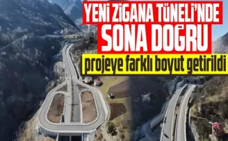 Türkiye’nin en uzun karayolu tüneli olacak olan Zigana'da sona doğru