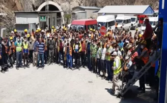 Türkiye’nin en yüksek barajında “Corona“ molası
