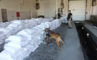 Tuz çuvalları arasında gizlenen 49 kilogram eroin ele geçirildi
