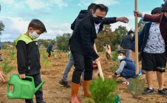 Tuzla Belediyesi 600 adet  fidan dikti
