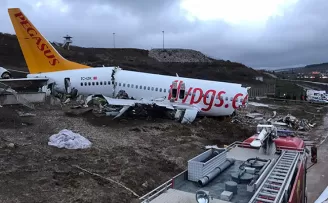 Kaza yapan uçağın kaptan pilotu adliyeye sevk edildi