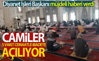 Diyanetten müjde! Camiler 5 vakit namaza açılıyor...