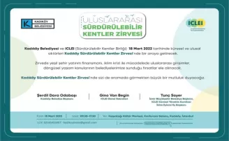Uluslararası Sürdürülebilir Kentler Zirvesi 18 Mart’ta Kadıköy’de

