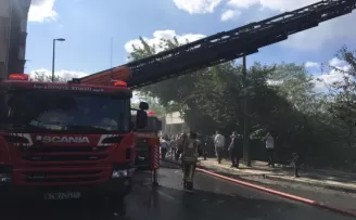 Ümraniye’de gecekondu yangını
