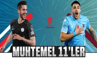 Ümraniyespor - Trabzonspor maçının muhtemel 11'leri