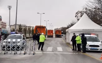Umreden gelenlerin yerleştirildiği Gölbaşı’ndaki yurtlarda özel dezenfeksiyon
