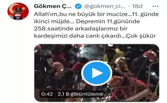 Vali Çiçek: “11. günde ikinci müjde“
