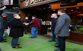 Vali Ustaoğlu Korona virüs denetiminde

