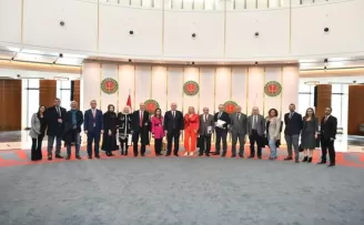 Yargıtay Başkanı Akarca, basın mensuplarıyla bir araya geldi
