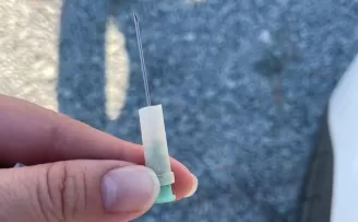 Yayla sahilinde enjeksiyon iğnesi tehlikesi!