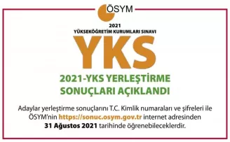 YKS yerleştirme sonuçları açıklandı
