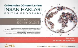 YTB’nin İnsan Hakları Online Eğitim Programı’na başvurular başladı
