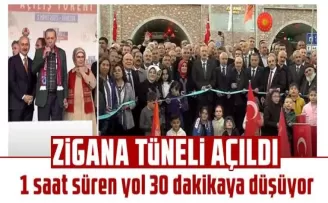 Zigana Tüneli açıldı: 1 saat süren yol 30 dakikaya düşüyor