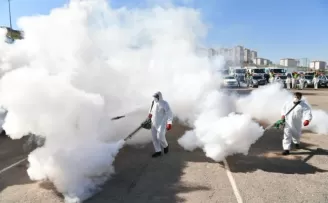 Zirvekent Mahallesi dezenfekte edildi
