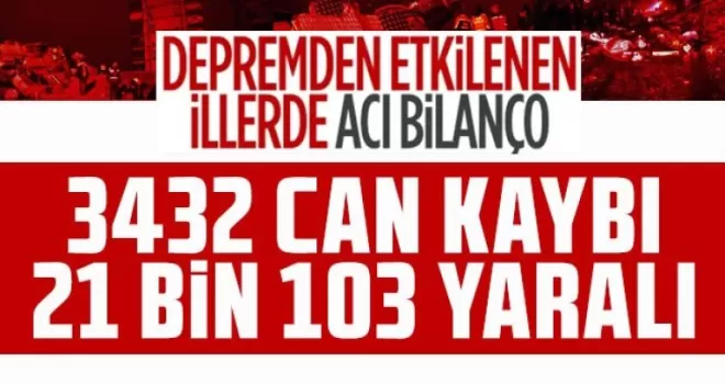 10 ili etkileyen Kahramanmaraş depreminin bilançosu!