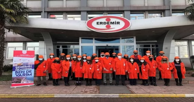 130 lise öğrencisi Erdemir’i ve üretim süreçlerini tanıma fırsatı buldu
