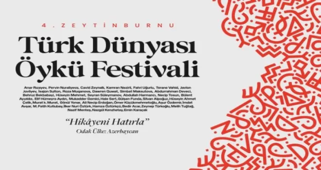 4. Zeytinburnu Türk Dünyası Öykü Festivali başlıyor
